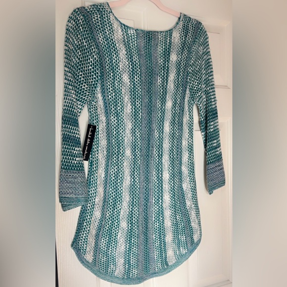 NEW |Women’s Gorgeous Open Knit Top Cover-Up Swim Tunic Small - Picture 7 of 8